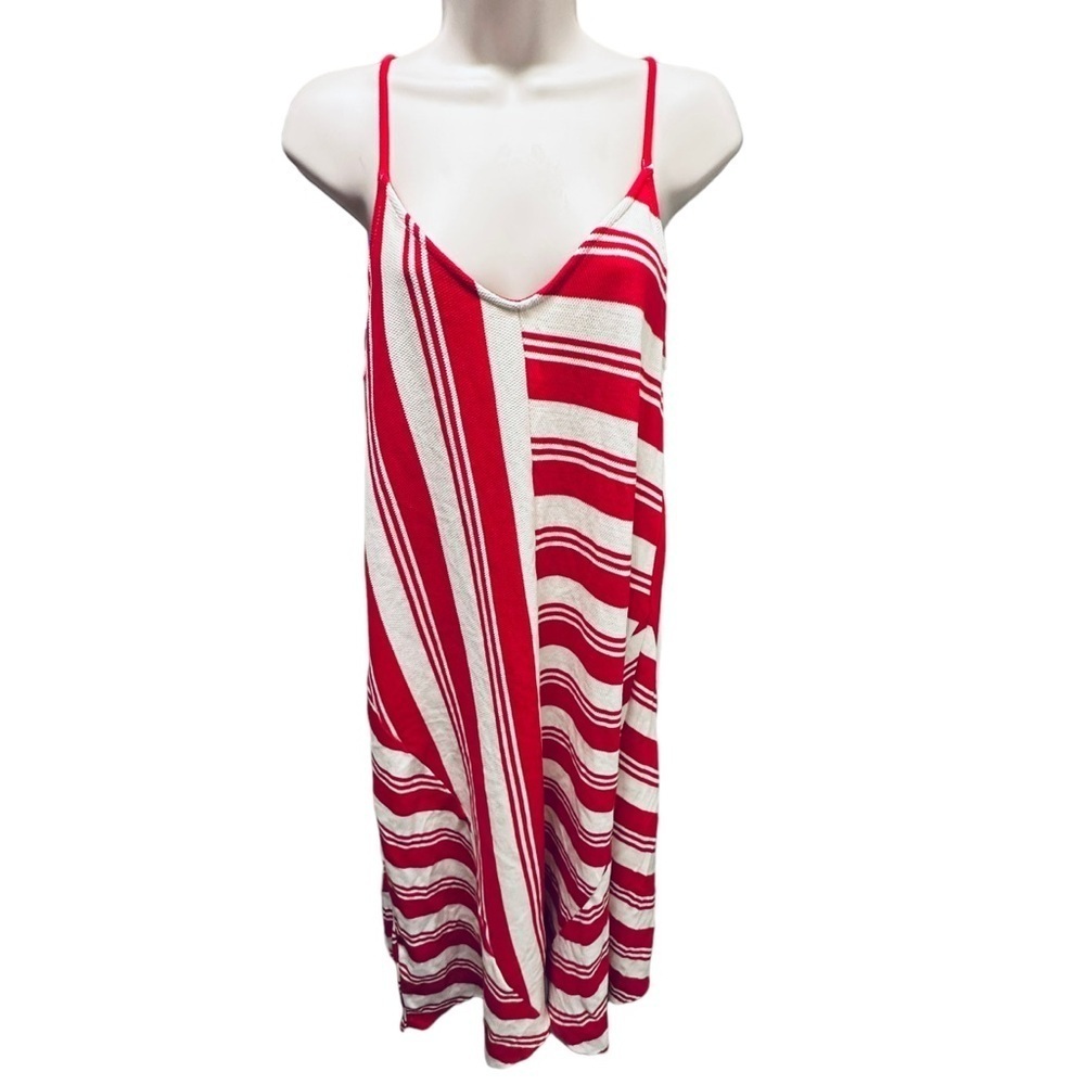 MANGO MNG Striped Midi Dress Size XS